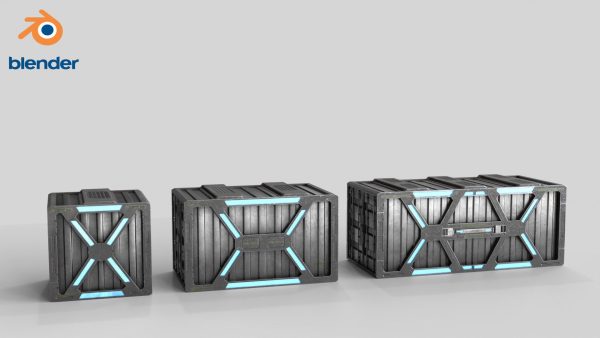 Sci-fi Container set of 3 v1