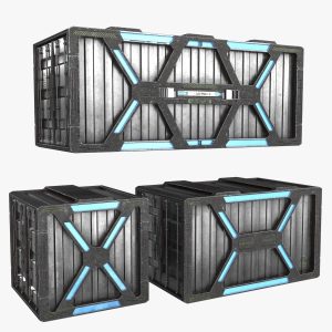 Sci-fi Container set of 3 v1