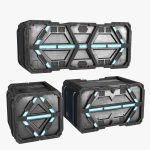 Sci-fi Container set of 3 V3