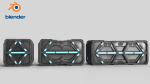 Sci-fi Container set of 3 V3