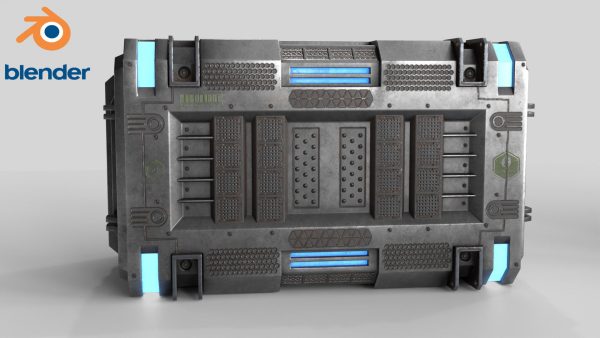 Sci-fi Container set of 3 v4