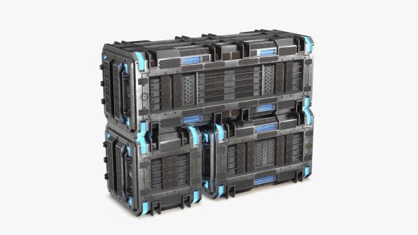Sci-fi Container set of 3 v4