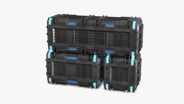Sci-fi Container set of 3 v4