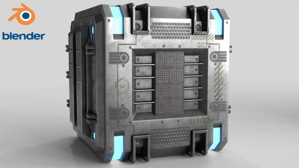 Sci-fi Container set of 3 v4