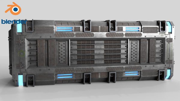 Sci-fi Container set of 3 v4