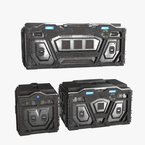 Sci-fi Container set of 3 v5
