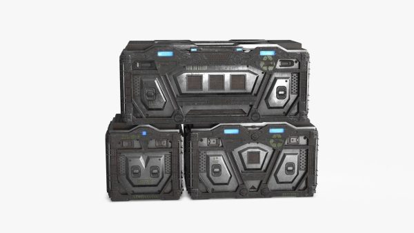 Sci-fi Container set of 3 v5