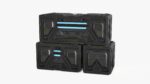 Sci-fi Container set of 3 v6