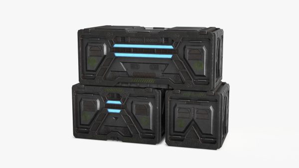 Sci-fi Container set of 3 v6