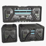 Sci-fi Container set of 3 v6