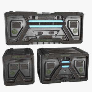 Sci-fi Container set of 3 v6