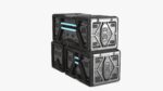 Sci-fi Container set of 3 v6