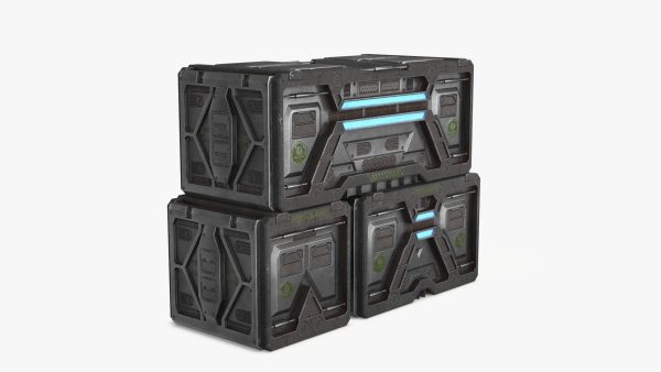 Sci-fi Container set of 3 v6