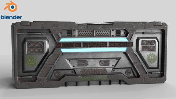 Sci-fi Container set of 3 v6