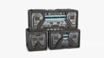Sci-fi Container set of 3 v6