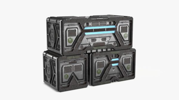 Sci-fi Container set of 3 v6