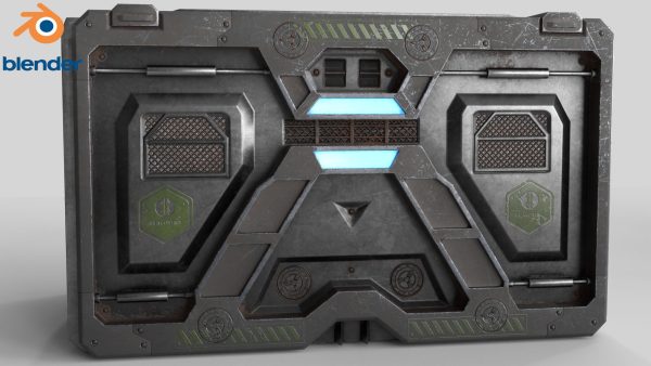 Sci-fi Container set of 3 v6