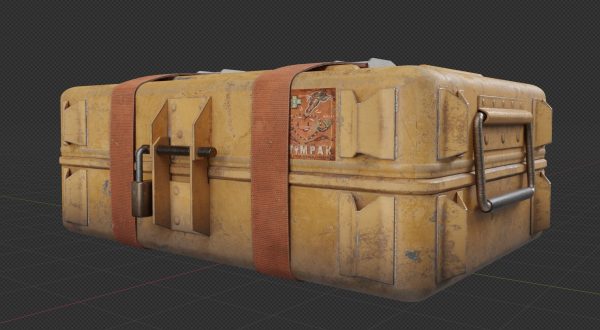 Sci-fi Crate Yellow