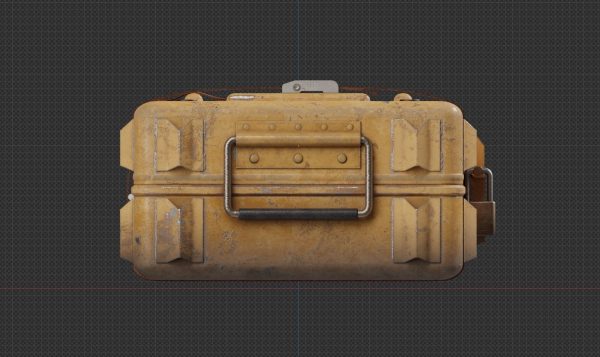 Sci-fi Crate Yellow