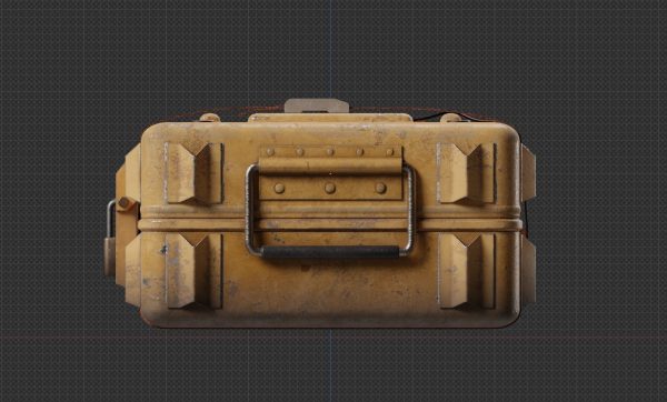 Sci-fi Crate Yellow
