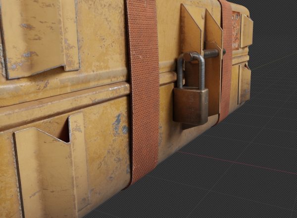 Sci-fi Crate Yellow