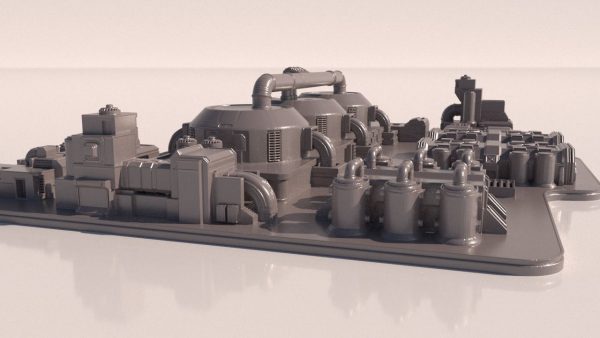 Sci-fi Factory for 3Dpint