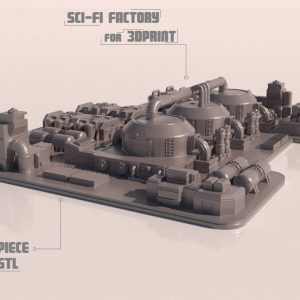 Sci-fi Factory for 3Dpint