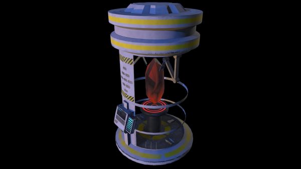 Sci-fi glass container