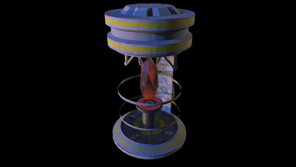 Sci-fi glass container