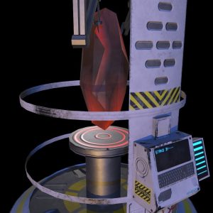 Sci-fi glass container