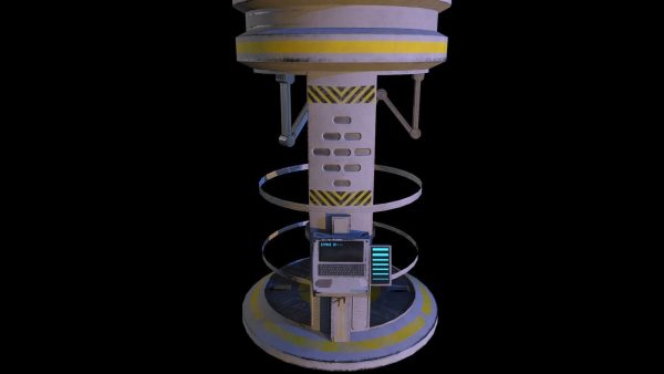 Sci-fi glass container