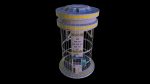 Sci-fi glass container