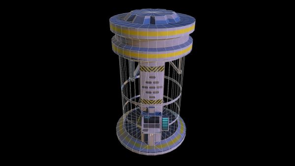 Sci-fi glass container