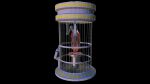 Sci-fi glass container