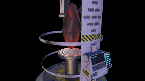 Sci-fi glass container