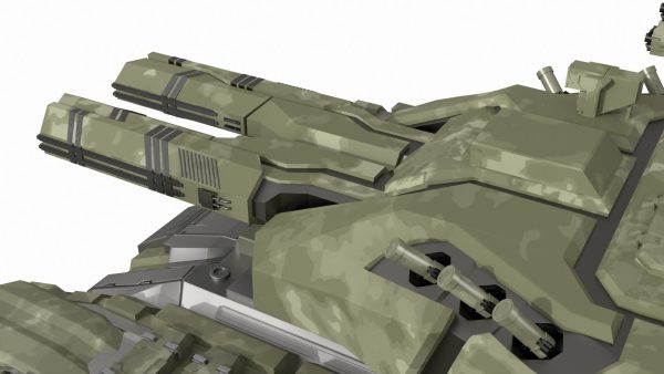 Sci Fi Heavy Tank Green