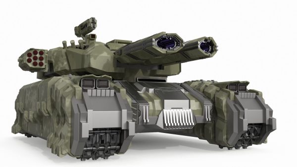 Sci Fi Heavy Tank Green