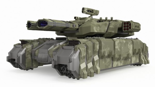 Sci Fi Heavy Tank Green