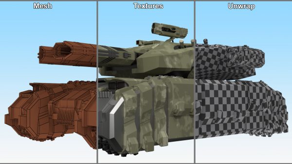 Sci Fi Heavy Tank Green