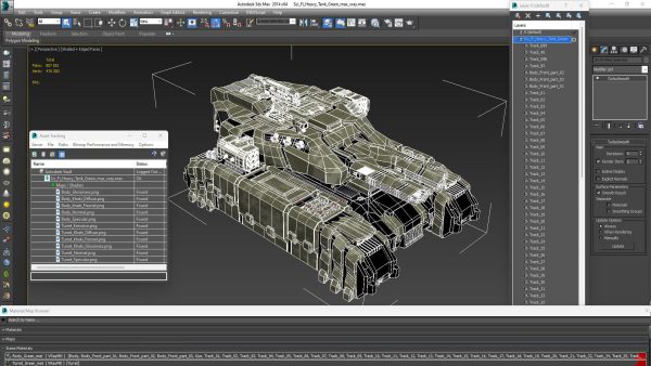 Sci Fi Heavy Tank Green