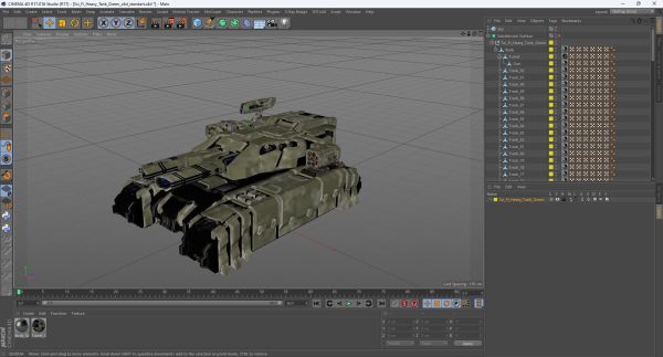 Sci Fi Heavy Tank Green