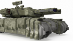 Sci Fi Heavy Tank Green