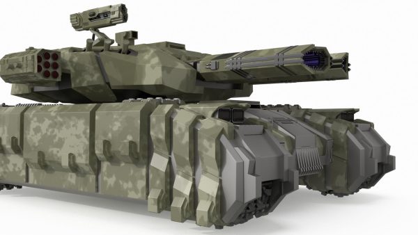 Sci Fi Heavy Tank Green