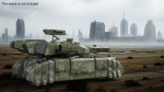Sci Fi Heavy Tank Green