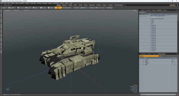 Sci Fi Heavy Tank Green