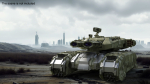 Sci Fi Heavy Tank Green