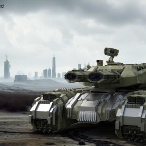Sci Fi Heavy Tank Green