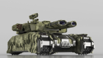 Sci Fi Heavy Tank Green
