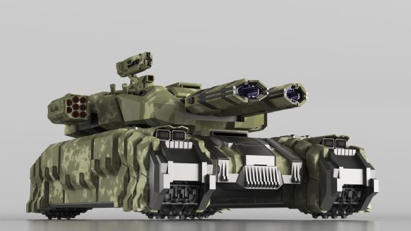 Sci Fi Heavy Tank Green