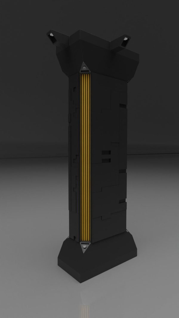 Sci Fi Industrial Columns